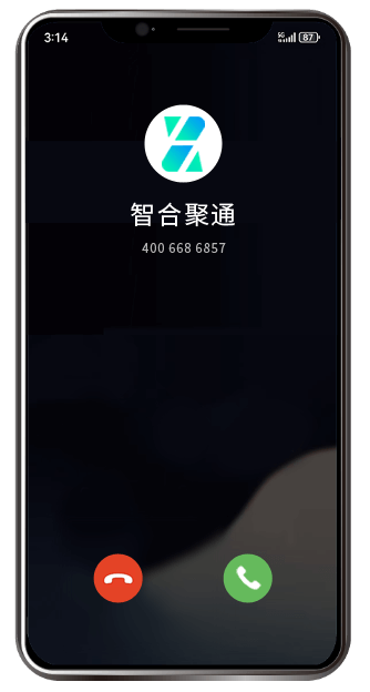 完成400电话认证标记后来电显示品牌名称与品牌LOGO的效果